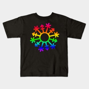 Gender Snowflake - Rainbow Kids T-Shirt